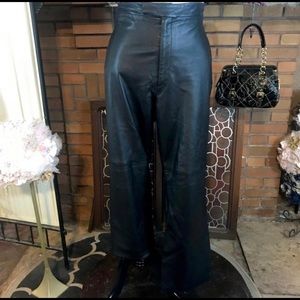 Ladies Leather pants by Margaret Godfrey